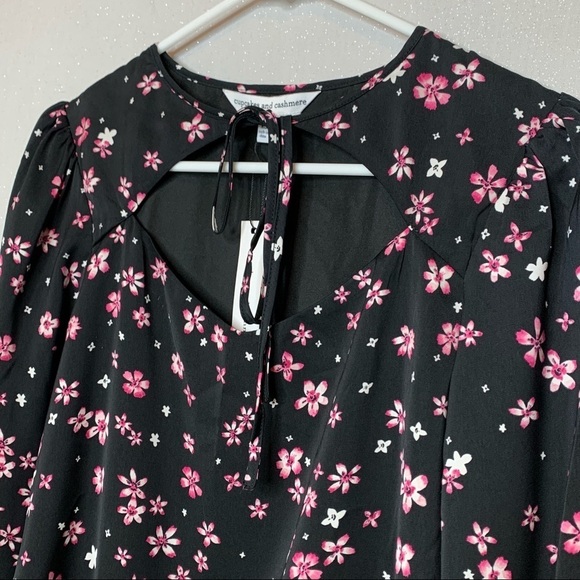 Cupcakes and Cashmere - Black Odele Printed Crepon A-line Dress - Picture 6 of 9